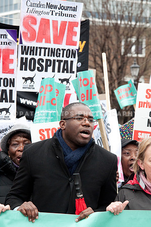 Whittington Hospital Protest March, London, UK