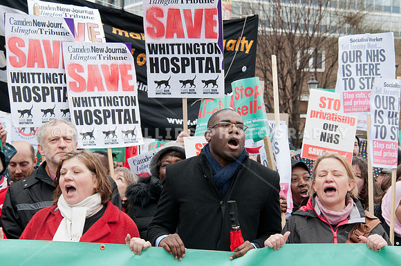 Whittington Hospital Protest March, London, UK