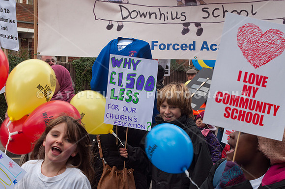 Haringey schools anti academy march