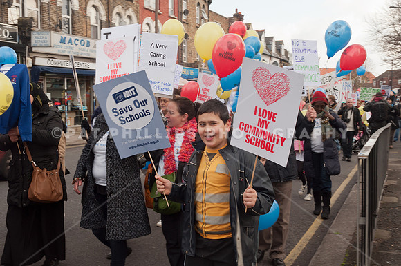 Haringey schools anti academy march