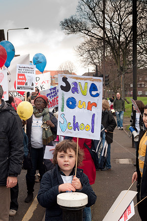 Haringey schools anti academy march