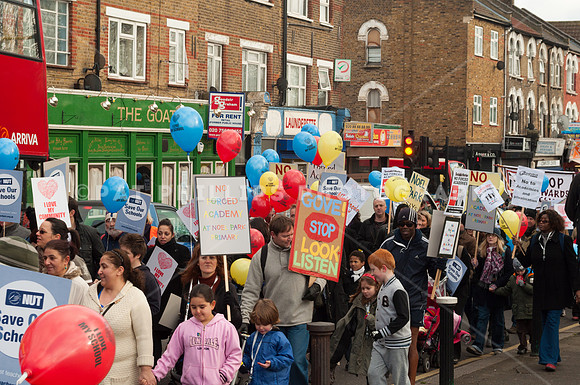 Haringey schools anti academy march