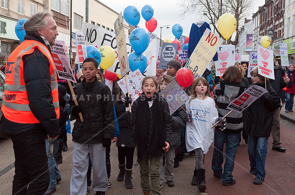 Haringey schools anti academy march
