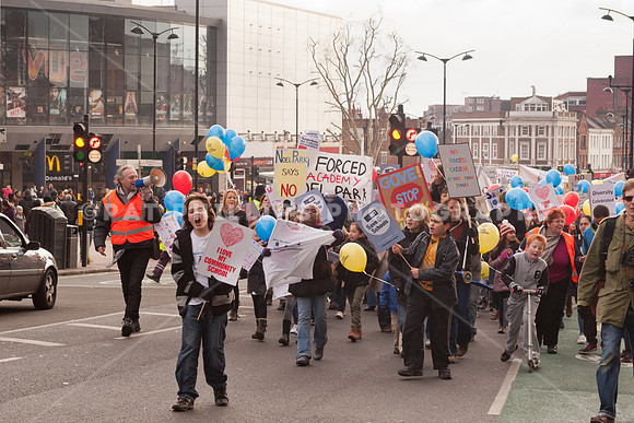 Haringey schools anti academy march