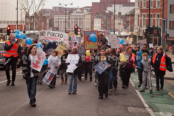 Haringey schools anti academy march