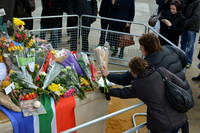Reaction to the death of Nelson Mandela, London UK