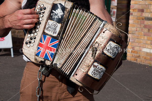 Steampunk Morris perform at the Markfield Steam Engine Museum