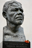 Reaction to the death of Nelson Mandela, London UK
