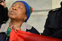 Reaction to the death of Nelson Mandela, London UK