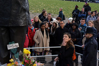 Reaction to the death of Nelson Mandela, London UK